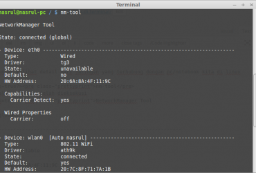 Lihat Detail Network di Terminal